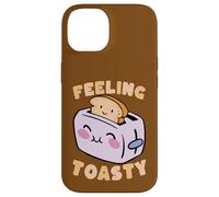 Custodia per iPhone 14 Simpatico design per tostapane Feeling Toasty Happy
