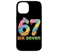 Custodia per iPhone 14 Six Seven 67 Number Ice Cream Drip Meme 6 7 Kids boys Girls