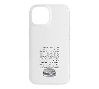 Custodia per iPhone 14 Smash Burger Lover Cheeseburger alla griglia con parte superiore piatta