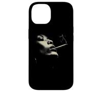 Custodia per iPhone 14 Smoky Jazz Man Minimal Face Portrait Estetica