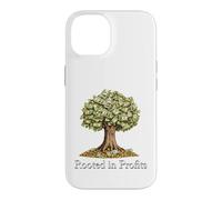Custodia per iPhone 14 Soldi e albero radicati nella progettazione finanziaria dei profitti
