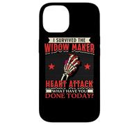 Custodia per iPhone 14 Sono sopravvissuto all"arresto cardiaco di attacco cardiaco di Widow Maker