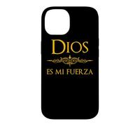 Custodia per iPhone 14 Spagnolo, Espanol Design religioso Dios es mi Fuerza