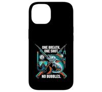 Custodia per iPhone 14 Spearfishing One Breath One Shot No Bubbles Diver