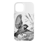 Custodia per iPhone 14 Spetebo volante disegnato con arte in natura