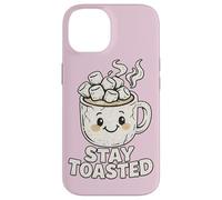 Custodia per iPhone 14 Stay Toasted Cute Hot Chocolate Marshmallow Tazza Cozy W