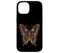 Custodia per iPhone 14 Steampunk Butterfly Gear Wing Vintage Meccanico