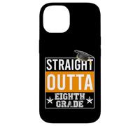 Custodia per iPhone 14 Straight Outta 8th Grade Graduation