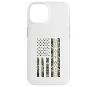 Custodia per iPhone 14 Strait Watch USA American Flag Camouflage Distressed Style