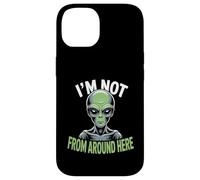 Custodia per iPhone 14 Strano Divertente Im Not From Around Here Alien Costume