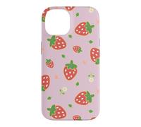Custodia per iPhone 14 Strawberry Floral Garden Cottagecore Aesthetic