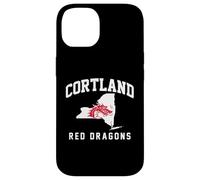 Custodia per iPhone 14 SUNY Cortland Red Dragons New York State