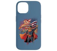 Custodia per iPhone 14 Superman American Hero