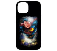 Custodia per iPhone 14 Superman In the Sky Character