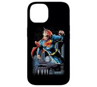 Custodia per iPhone 14 Superman Night Fight