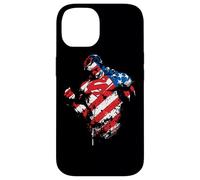 Custodia per iPhone 14 Superman The American Way Flag
