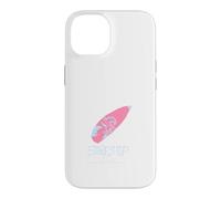 Custodia per iPhone 14 Surf's Up - Tavola da surf disegnata a mano, colore: Rosa