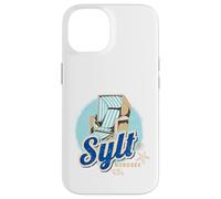 Custodia per iPhone 14 Sylt Mare del Nord Germania Isola Sedia spiaggia Souvenir