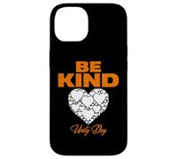 Custodia per iPhone 14 T-shirt arancione UNITY Day, maglietta anti bullismo e Be kind