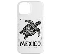 Custodia per iPhone 14 Tartaruga marina del Messico azteco | tribale Maya - Stampa retrò timbro