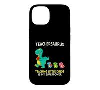 Custodia per iPhone 14 Teachersaurus Insegnante Umorismo Insegnare Piccoli Dinosauri