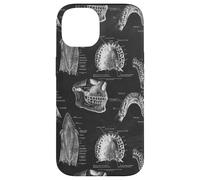 Custodia per iPhone 14 Tema Dentale Vintage Denti Umani Anatomia Grafica