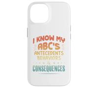 Custodia per iPhone 14 Terapista ABA divertente - Conosco il mio ABC