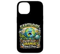 Custodia per iPhone 14 Terra Isnt Urano Keep It Clean Funny Earth Day