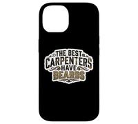 Custodia per iPhone 14 The Best Carpenters Have Beards Bearded Wood Worker Citazione