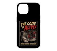 Custodia per iPhone 14 The Code Is Alive Programmazione Humor Old Horror Movie Poster