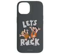 Custodia per iPhone 14 The Flintstones Fred Barney Let's Rock