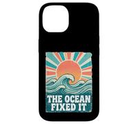 Custodia per iPhone 14 The Ocean Fixed It Retro Beach Waves Sun