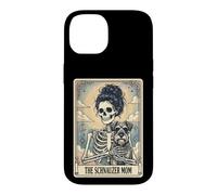 Custodia per iPhone 14 The Schnauzer Mom Tarot Card Carta Dei Tarocchi