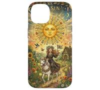 Custodia per iPhone 14 The Sun Tarot Card Celestial Maiden Horse