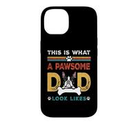 Custodia per iPhone 14 This Is What A Pawsome Dad Look Likes Boston Terrier Dog Dad