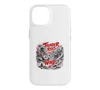 Custodia per iPhone 14 Thunder cavalca la leggenda Yokai del vento e della tempesta