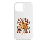 Custodia per iPhone 14 Ti auguro un felice Natale. Simpatiche mucche soffici delle