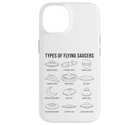 Custodia per iPhone 14 Tipi di dischi volanti UFO Alien Space Science Lovers