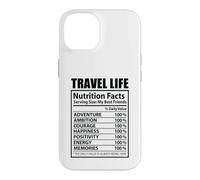 Custodia per iPhone 14 Travel Life Fatti nutrizionali Vacanza divertente