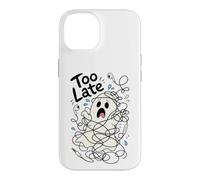 Custodia per iPhone 14 Troppo tardi fantasma in preda al panico catturato in fili