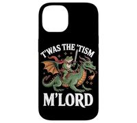 Custodia per iPhone 14 Twas The Tism M'Lord Frog Dragon Rider Fantasy Medievale