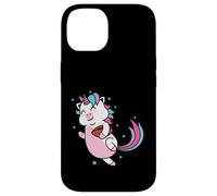 Custodia per iPhone 14 Unicorno che gioca a rugby o