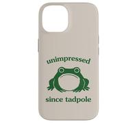 Custodia per iPhone 14 Unimpressed Since Tadpole Funny Frog Silly Graphic