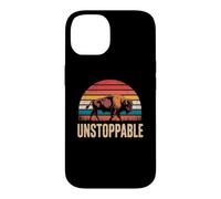 Custodia per iPhone 14 Unstoppable Buffalo Bison Outdoor Vintage Graphic