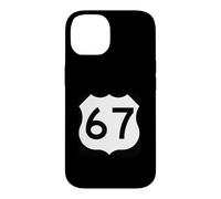 Custodia per iPhone 14 US Route 67 segno