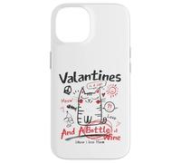 Custodia per iPhone 14 Valentines Is A Cat And A Bottle Of Wine Cause I Love Them