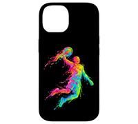 Custodia per iPhone 14 Vernice colorata Splatter Basket Slam Dunk Uomini Donne