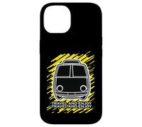 Custodia per iPhone 14 Viaggia e goditi Vintage Van Retro Road Trip