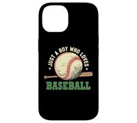 Custodia per iPhone 14 Vintage Baseball Lover, Just A Boy Who Loves Baseball