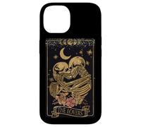 Custodia per iPhone 14 Vintage Goth Tarot Card The Lovers Dark Academia Aesthetic